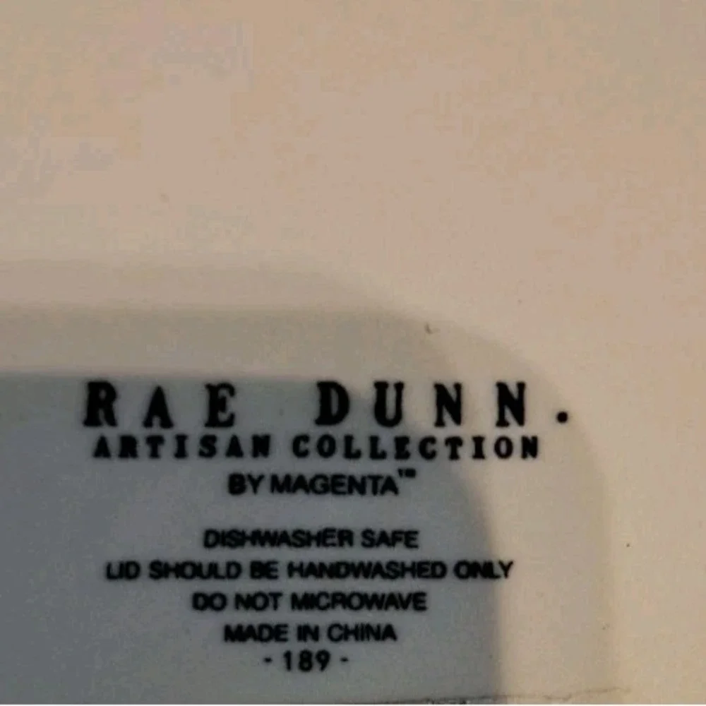 Rae Dunn SHARE Canister Jar w/ Suction Tight Lid‎ Farmhouse Dimple  9.5